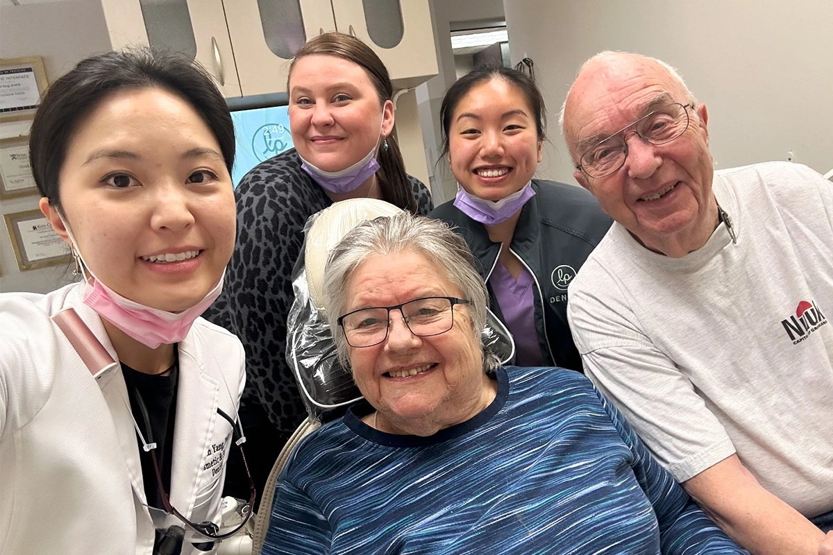 LP Dental of Falls Church happy patients with our dental treatment